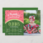 Watermeloen verjaardag kaart (Voorkant / Achterkant)