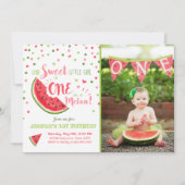 Watermeloen Verjaardag Uitnodiging Melon Summer Pa (Voorkant)