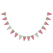 Watermeloen Verjaardagsbanner Vlaggetjes (Alle)