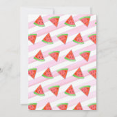 Watermeloen Verjaardagsfeest Uitnodigingen (Achterkant)