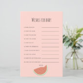 Watermeloen Verjaardagsfeestwensen voor Baby (Staand voorkant)