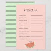 Watermeloen Verjaardagsfeestwensen voor Baby (Voorkant / Achterkant)