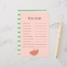 Watermeloen Verjaardagsfeestwensen voor Baby