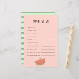 Watermeloen Verjaardagsfeestwensen voor Baby