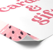 Watermeloen Verjaardagskaarten en Geschenken Teken Poster (Hoek)