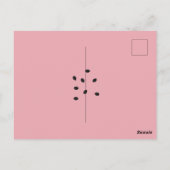 Watermeloen Verjaardagsmeisje / Eén in een Meloen  Briefkaart (Achterkant)