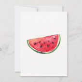 Watermeloen Verjaardagsuitnodigingen Kaart (Achterkant)