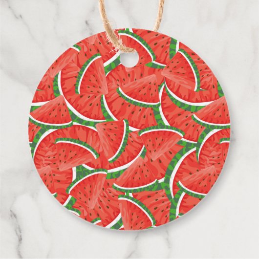 Watermeloen, vers bedankjes labels (Achterkant)