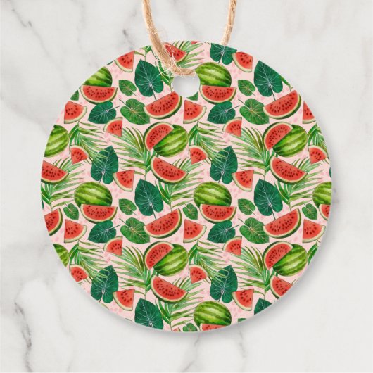 Watermeloen, vers bedankjes labels (Achterkant)