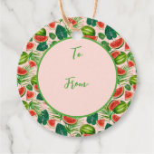 Watermeloen, vers bedankjes labels (Voorkant)