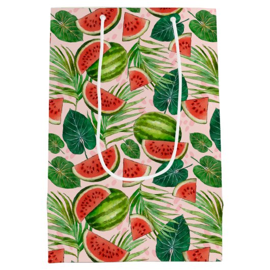 Watermeloen, vers medium cadeauzakje (Achterkant)