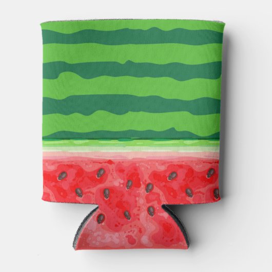 Watermeloen verse zomervruchten blikjeskoeler (Voorkant)