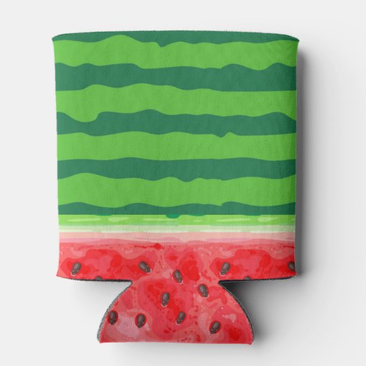 Watermeloen verse zomervruchten blikjeskoeler (Achterkant)