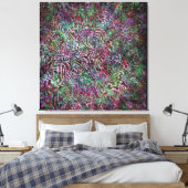 Watermeloen Vibe Canvas Afdruk (Insitu (Slaapkamer))