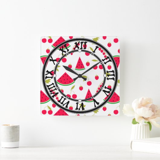 Watermeloen Vierkante Klok (Huis)