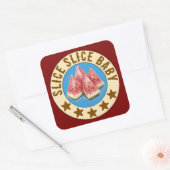 watermeloen vierkante sticker (Envelop)