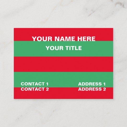 Watermeloen Visitekaartje (Achterkant)