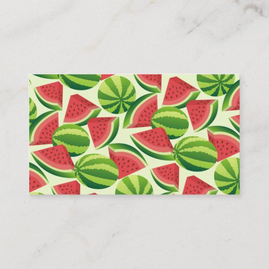Watermeloen Visitekaartje (Achterkant)