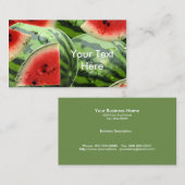 Watermeloen Visitekaartje 2 Onverwoestbaar papier (Voorkant / Achterkant)