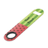 Watermeloen Vlag Bar Sleutel Speed Flessenopener (Voorkant Gekanteld)
