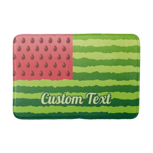 Watermeloen Vlag Bath Mat (Voorkant)