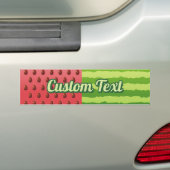 Watermeloen Vlag Bumpersticker (Op auto)