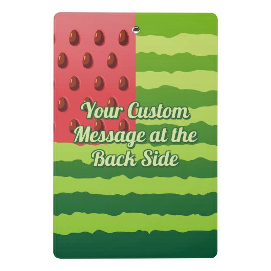 Watermeloen vlag Mini Klembord (Achterkant)