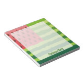 Watermeloen vlag notitieblok (Schuin)