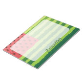 Watermeloen vlag notitieblok (Schuin)