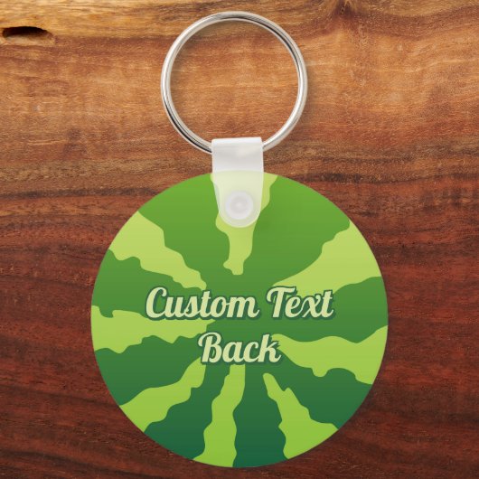 Watermeloen Vlag Sleutelhanger (Achterkant)