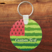 Watermeloen Vlag Sleutelhanger (Voorkant)