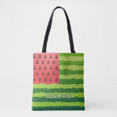 Watermeloen vlag tote bag (Voorkant)