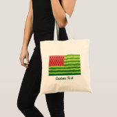 Watermeloen vlag tote bag (Voorkant (product))