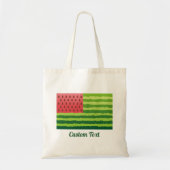 Watermeloen vlag tote bag (Voorkant)
