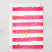 Watermeloen Vlinders Meisje 1e Verjaardag Kaart (Achterkant)