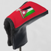 Watermeloen Vrede  Duif Putter Golfheadcover (3/4 voorkant)