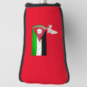 Watermeloen Vredesduif Palestina Golfheadcover (Draai 90)