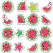 Watermeloen Vreugde Sticker (Voorkant)