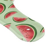 Watermeloen vruchtpatroon op groen met aangepaste snijplank (Hoek)