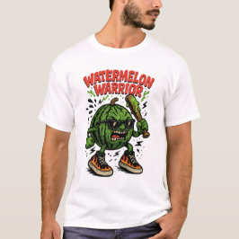 Watermeloen Warrior – Cool Cartoon Honkbal Sport T-shirt