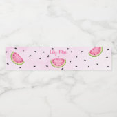 Watermeloen Waterfles Etiket (Enkel label)