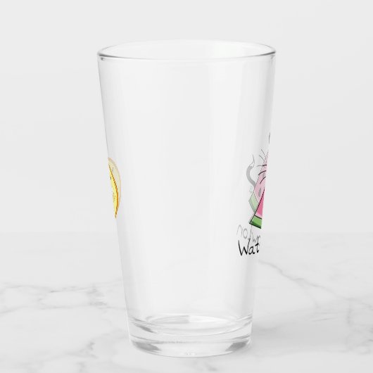 Watermeloen Watermeloen Kat Grappig Glas Cup (Rechts)