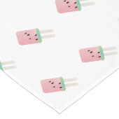 Watermeloen Waterverf Icecream Pop Lange Tafelloper (Hoek)