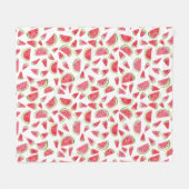 Watermeloen waterverf kleurrijke vlootsdeken fleece deken (Voorkant (Horizontaal))