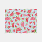 Watermeloen waterverf kleurrijke vlootsdeken fleece deken (Voorkant (Horizontaal))