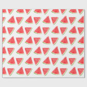 Watermeloen waterverf rode vruchten cadeaupapier (Vlak)