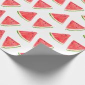 Watermeloen waterverf rode vruchten cadeaupapier (Hoek)