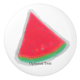 Watermeloen Waterverf Slice of Fruit Custom Keramische Knop