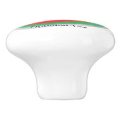 Watermeloen Waterverf Slice of Fruit Custom Keramische Knop (Zijkant)