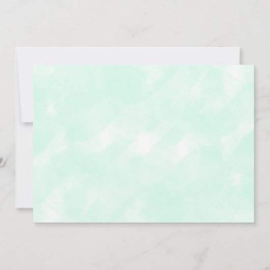 Watermeloen Waterverf Verjaardagsfeestje Uitnodigi Kaart (Achterkant)